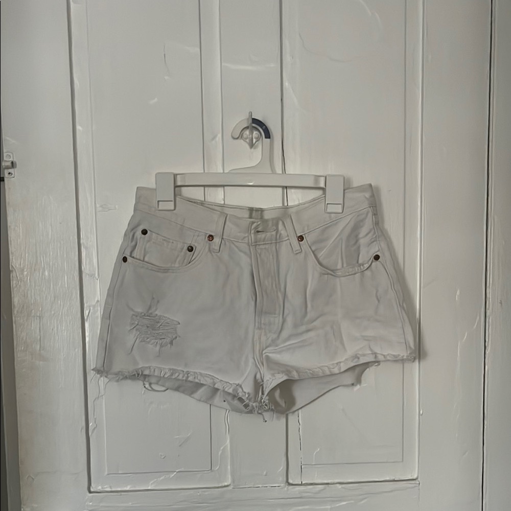 White Levi’s Denim Women's Shorts